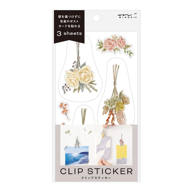 Midori Stickers Midori Clip Stickers Dried Flowers