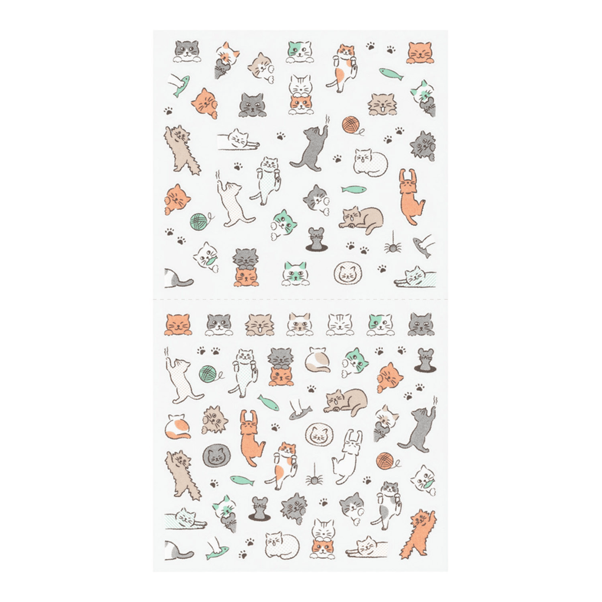 Midori Stickers Midori Planner Stickers - Ruled Line Cat