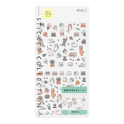 Midori Stickers Midori Planner Stickers - Ruled Line Cat