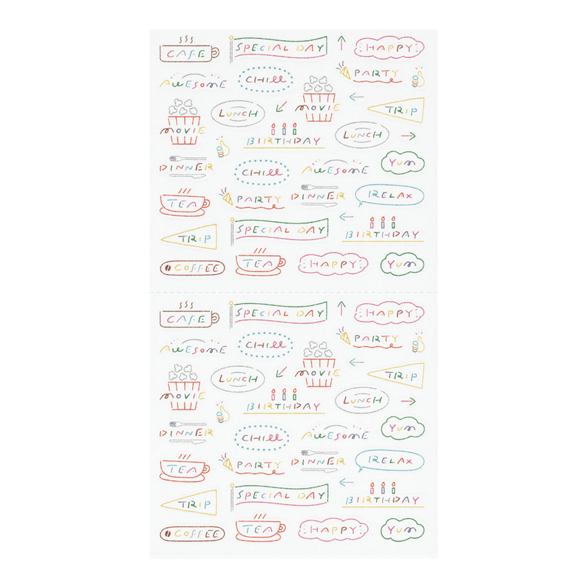 Midori Stickers Midori Planner Stickers - Text Anniversary