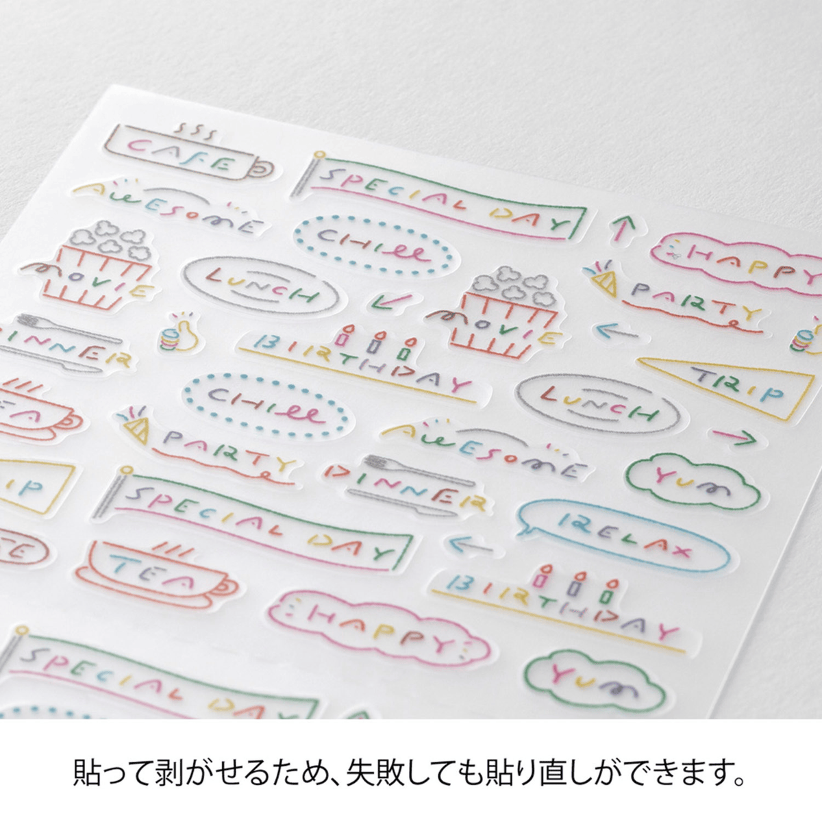 Midori Stickers Midori Planner Stickers - Text Anniversary