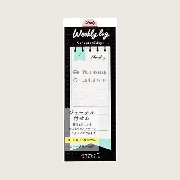 Midori Stickers Midori Stickers notes Weekly Ribbon