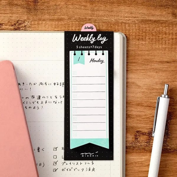 Midori Stickers Midori Stickers notes Weekly Ribbon