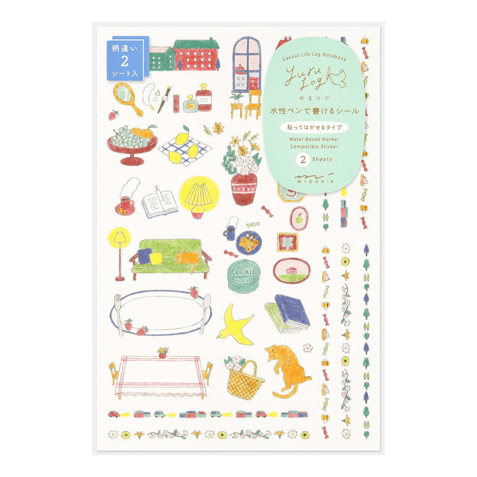 Midori Stickers Midori Stickers Yuru Log - Daily life
