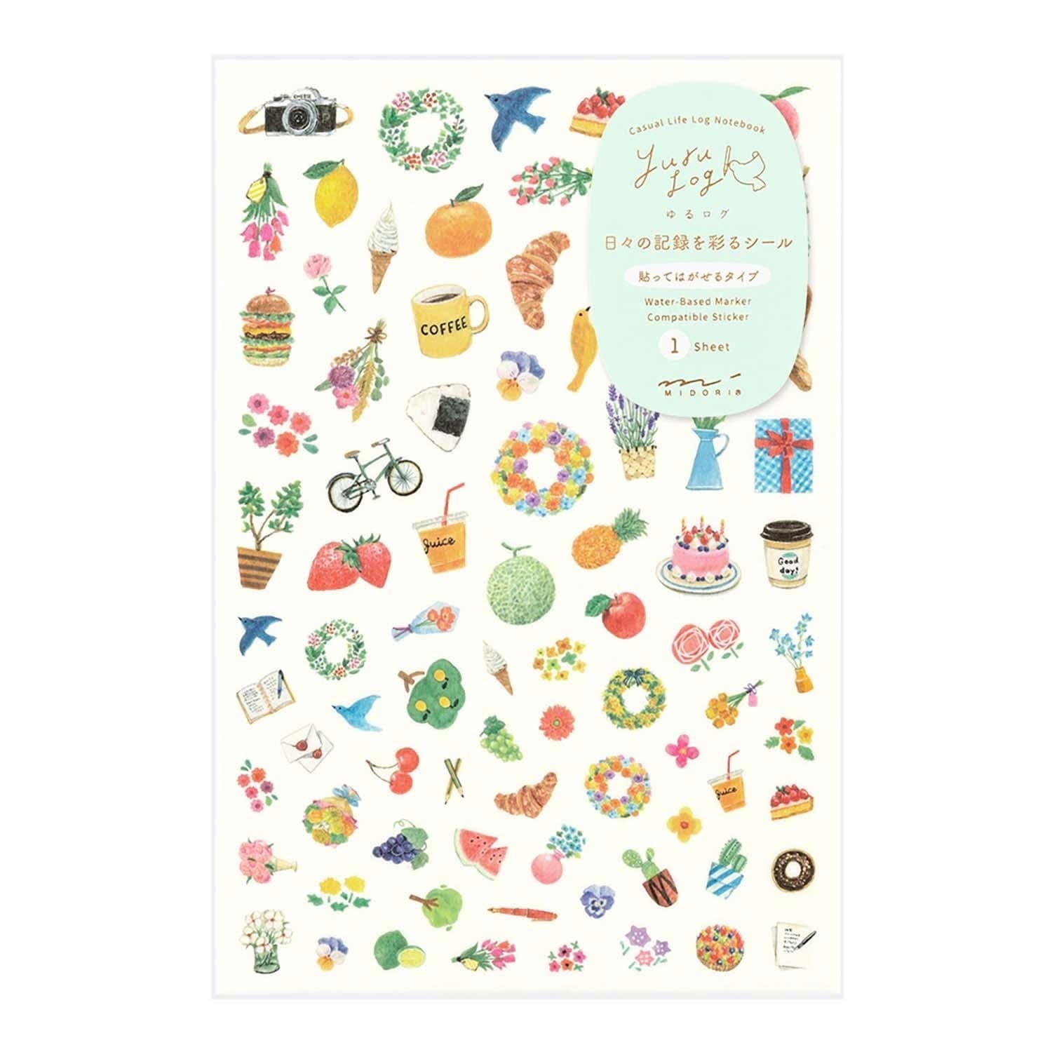 Midori Stickers Midori Stickers Yuru Log Motif