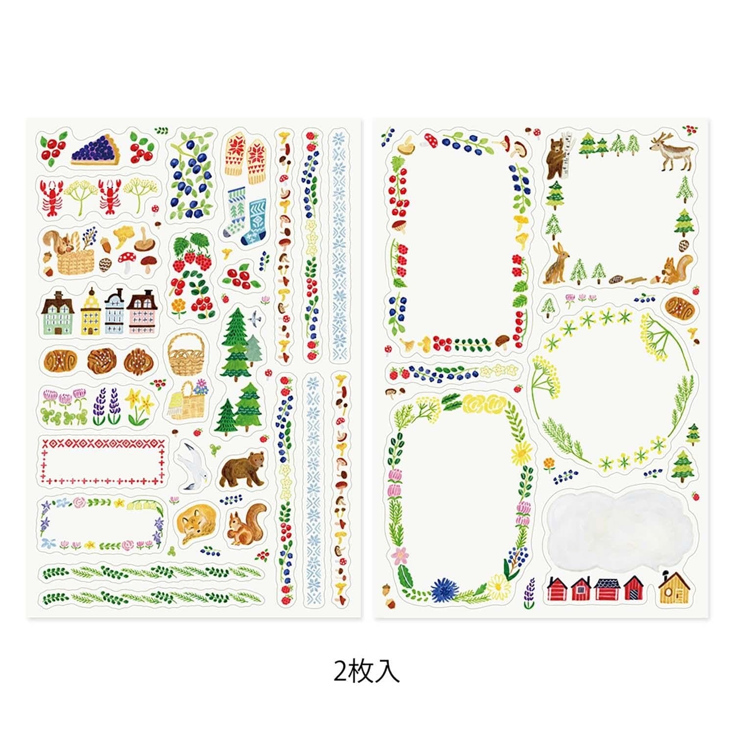 Midori Stickers Midori Stickers Yuru Log Scandinavian