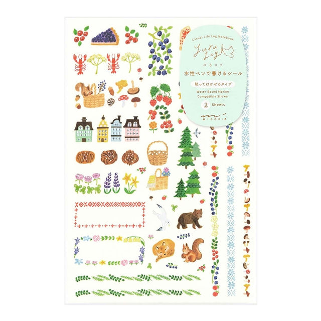 Midori Stickers Midori Stickers Yuru Log Scandinavian