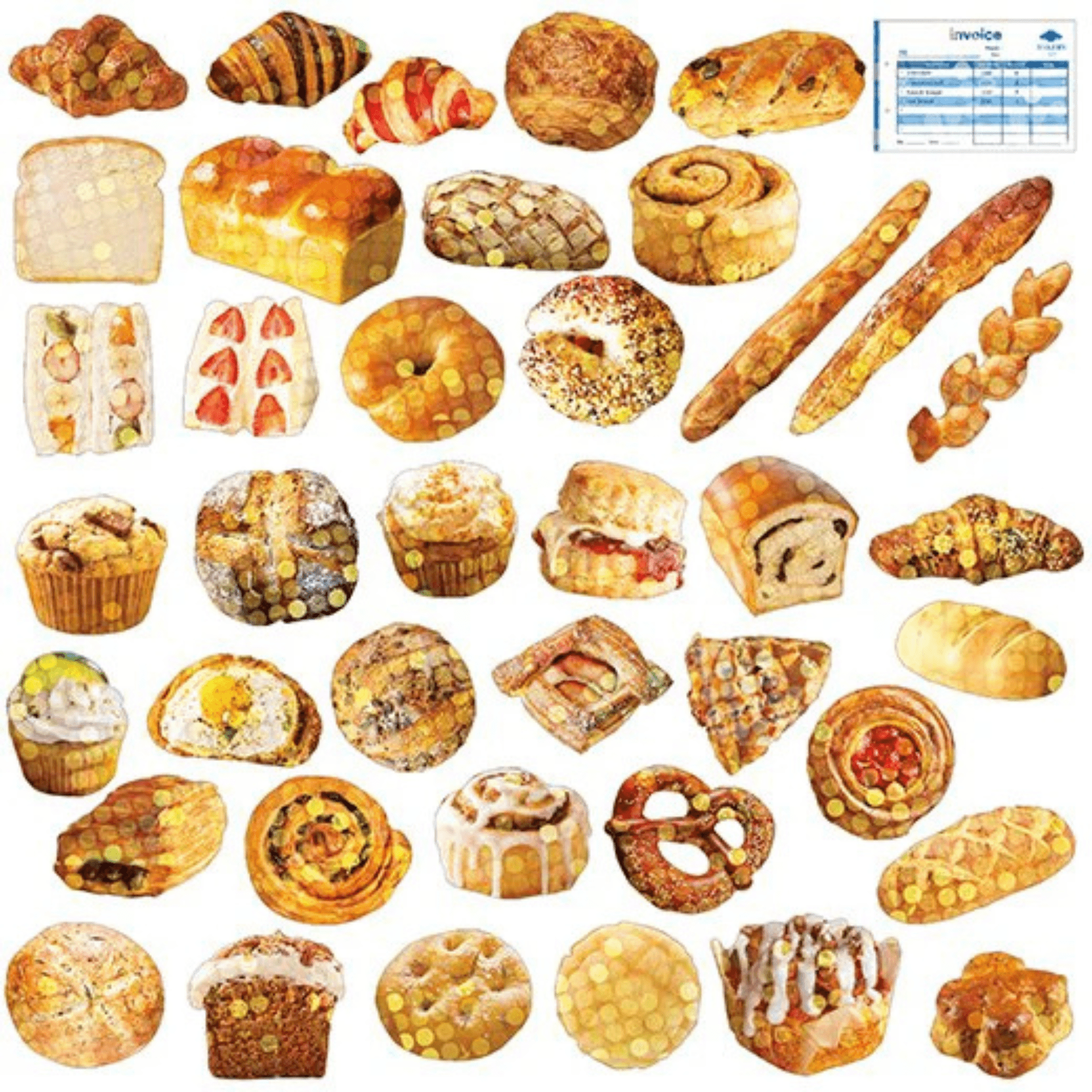 Greeting Life Stickers Mini Decoration Sticker Box - Bakery