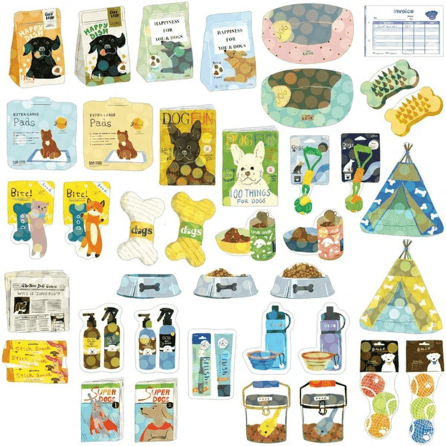 Greeting Life Stickers Mini Decoration Sticker Box - Dog Supply