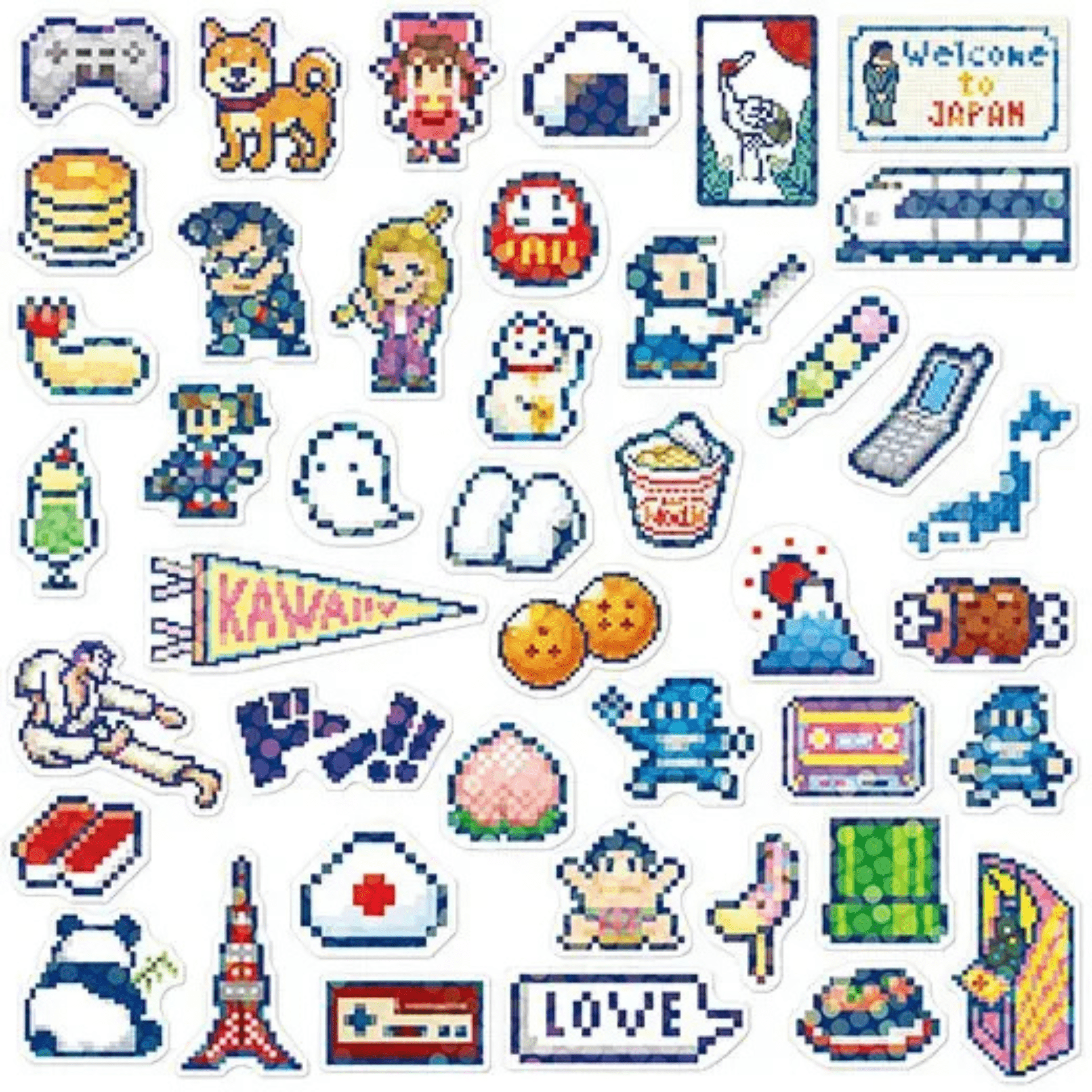 Greeting Life Stickers Mini Decoration Sticker Box - Japan Culture