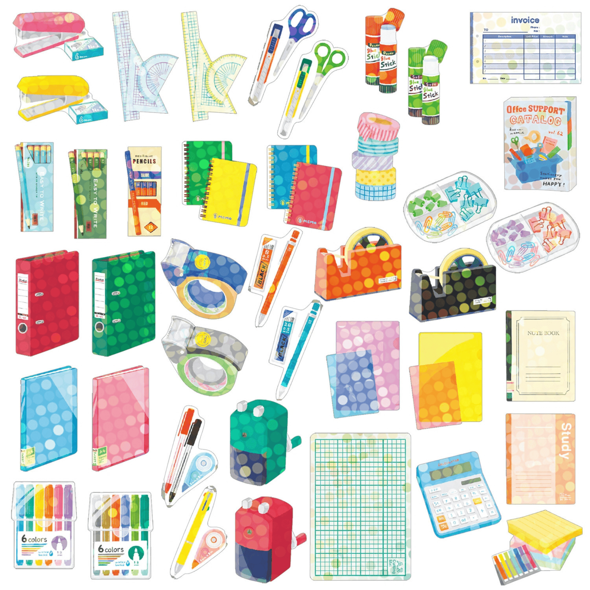 Greeting Life Stickers Mini Decoration Sticker Box - Stationery