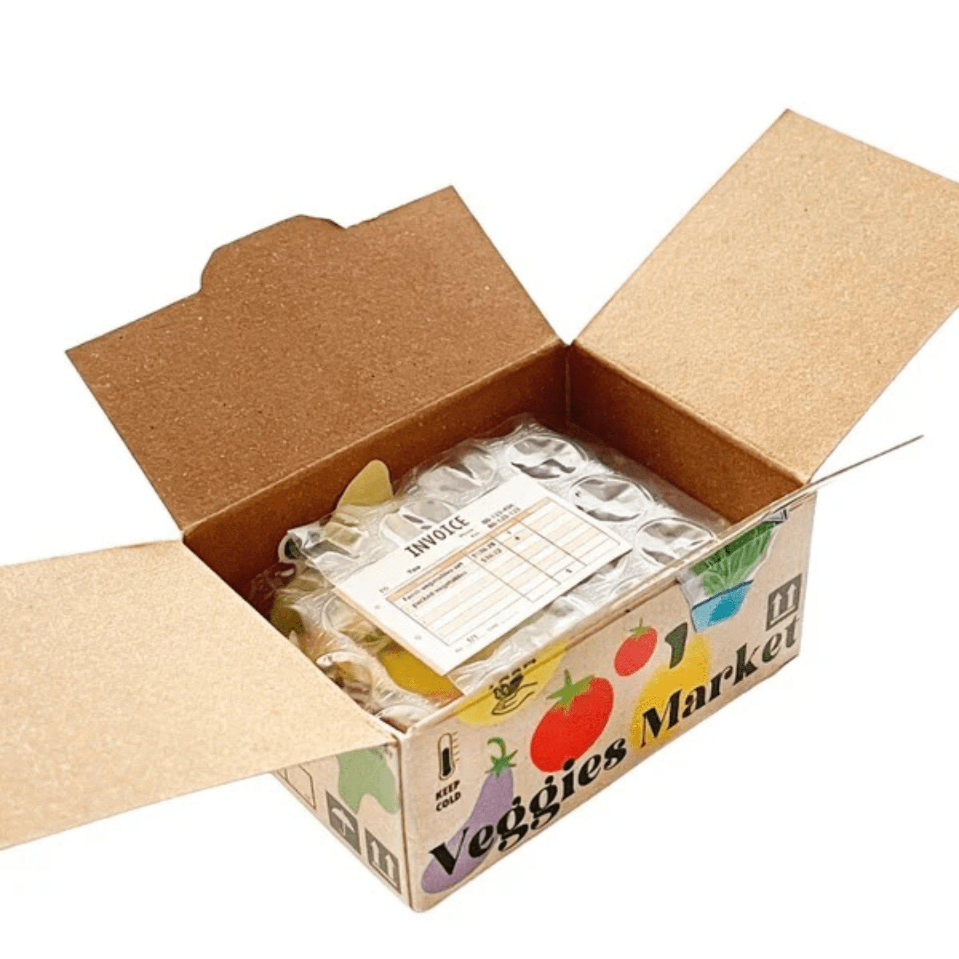 Greeting Life Stickers Mini Decoration Sticker Box - Veggies Market