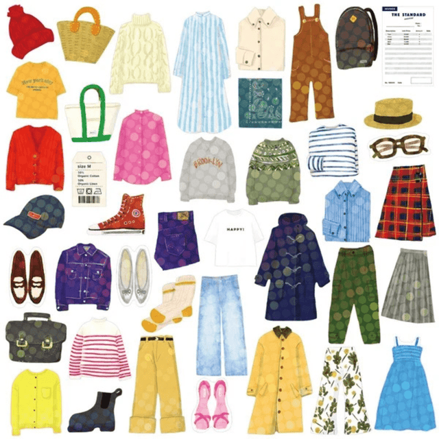 Greeting Life Stickers Mini Decoration Sticker Box - Wardrobe