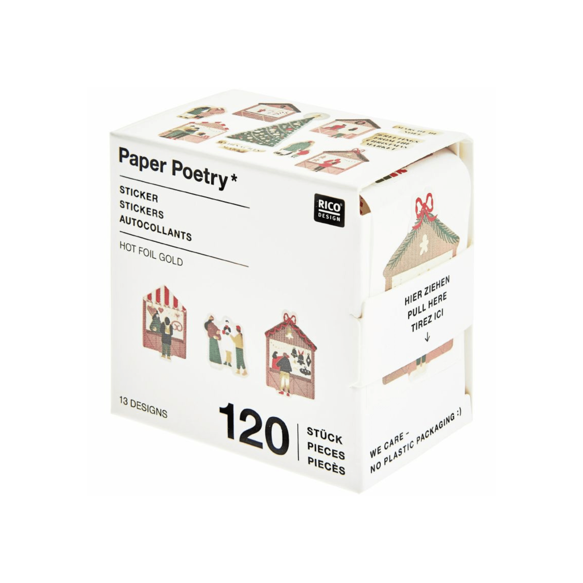 Rico Design Stickers Mini Stickers Xmas Market