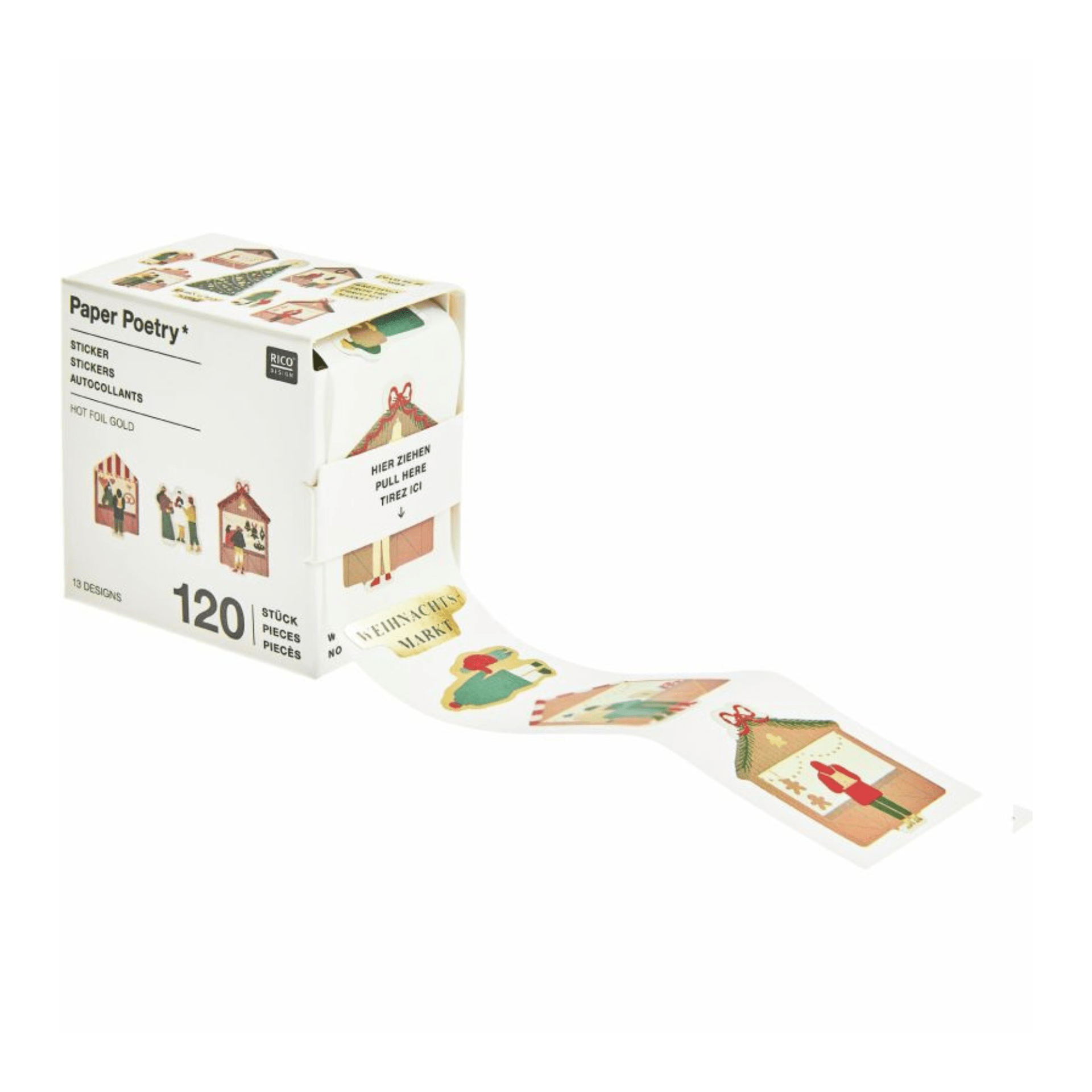 Rico Design Stickers Mini Stickers Xmas Market