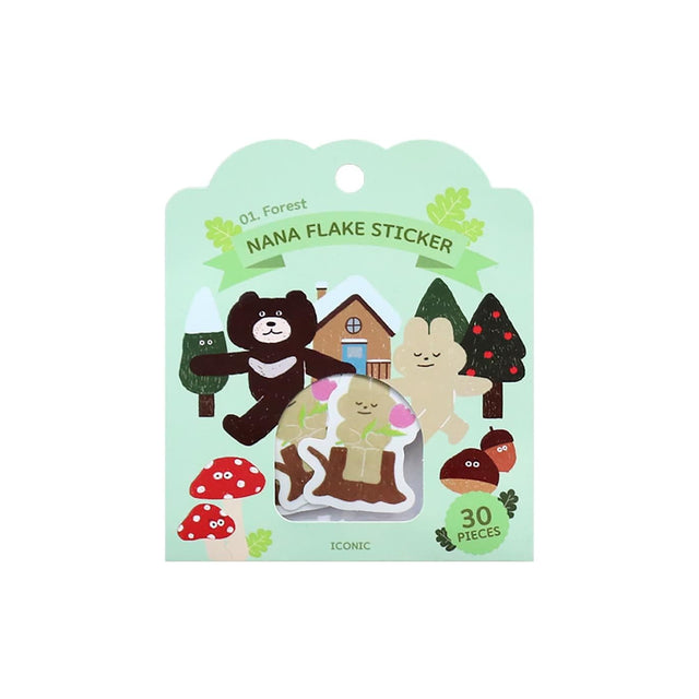 Iconic Stickers Nana Flake Stickers - Forest