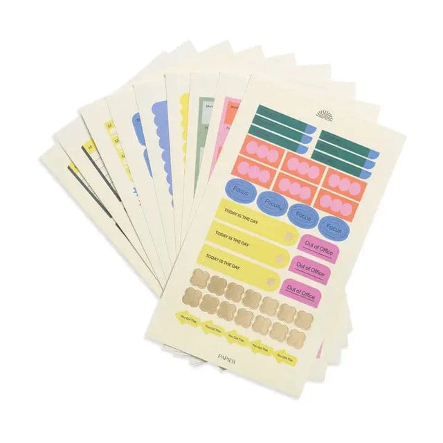 Papier Stickers Productivity Stickers Pack