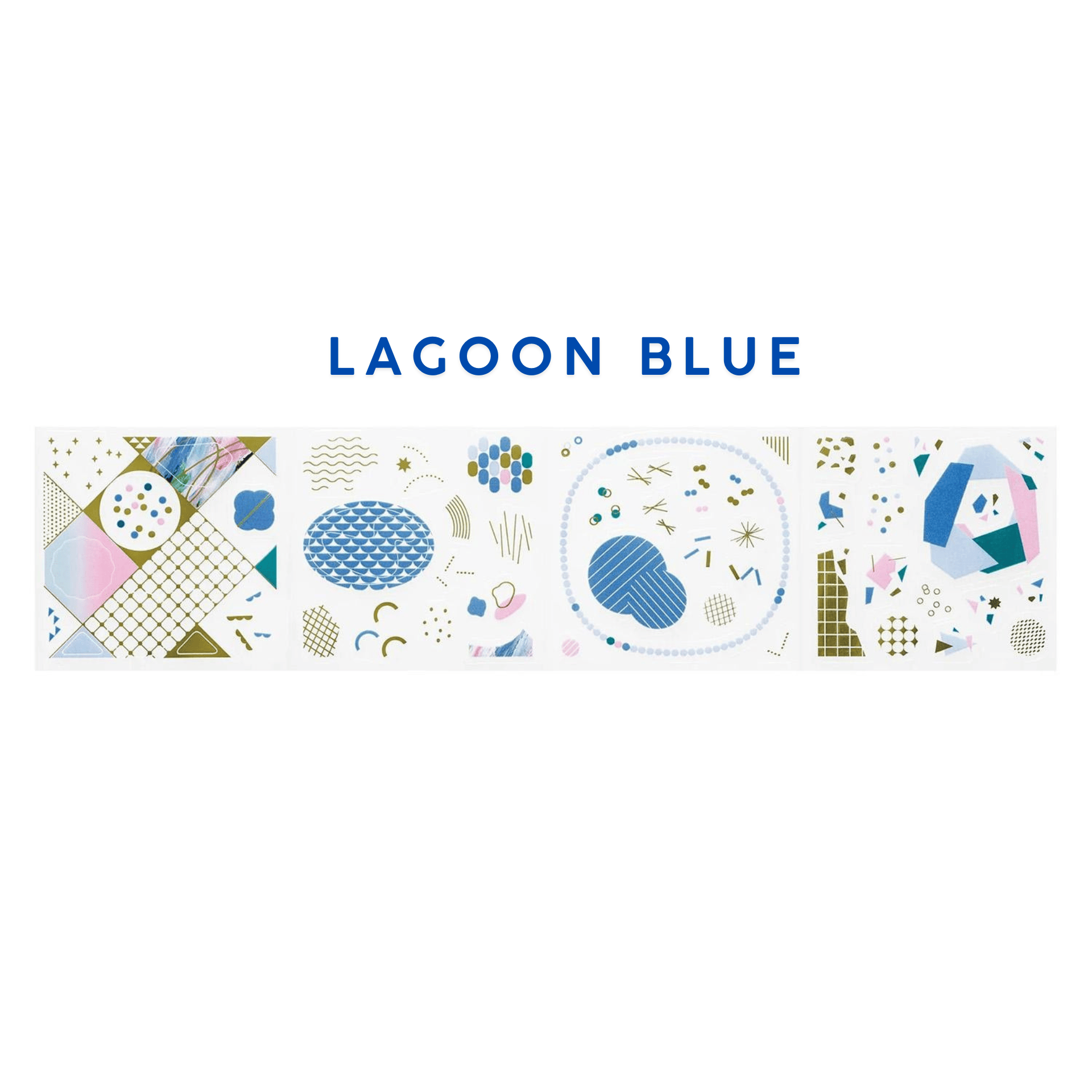 King Jim Hitotoki Stickers LAGOON BLUE Roll Stickers - Coffret