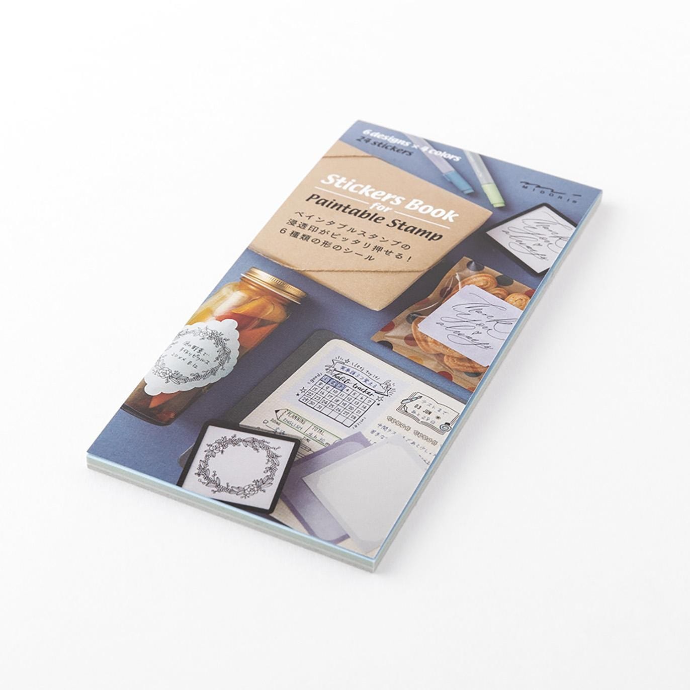 Midori Stickers COLD COLORS Sticker book for stamps