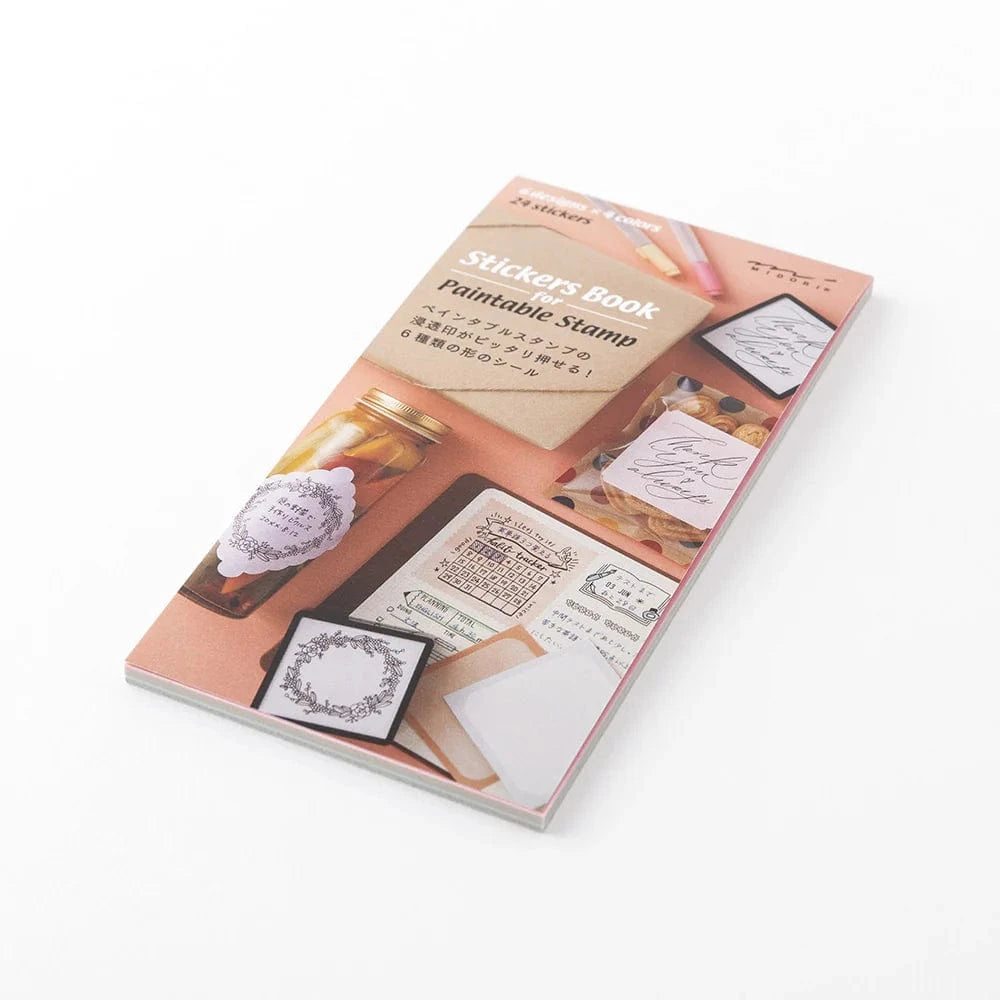 Midori Stickers WARM COLORS Sticker book for stamps