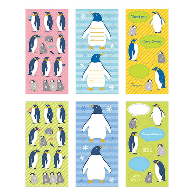 Midori Stickers Sticker Book Penguin