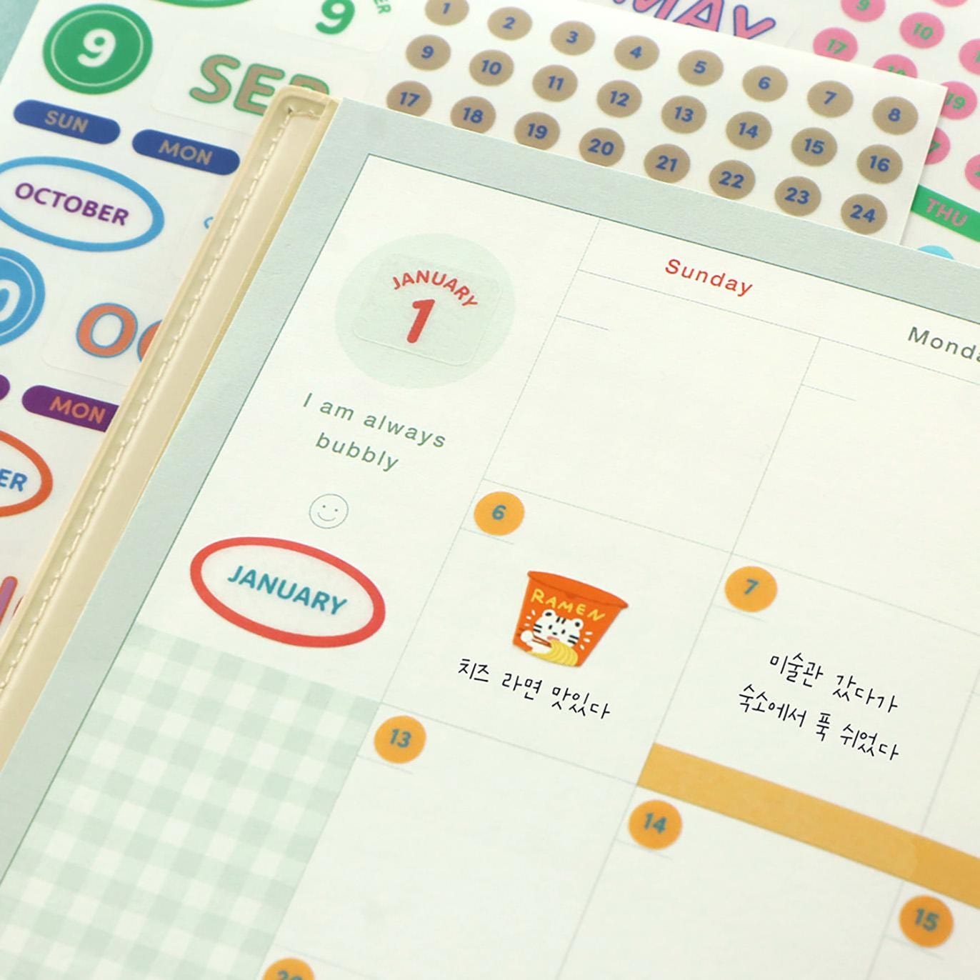 Iconic Stickers Sticker Diary Date