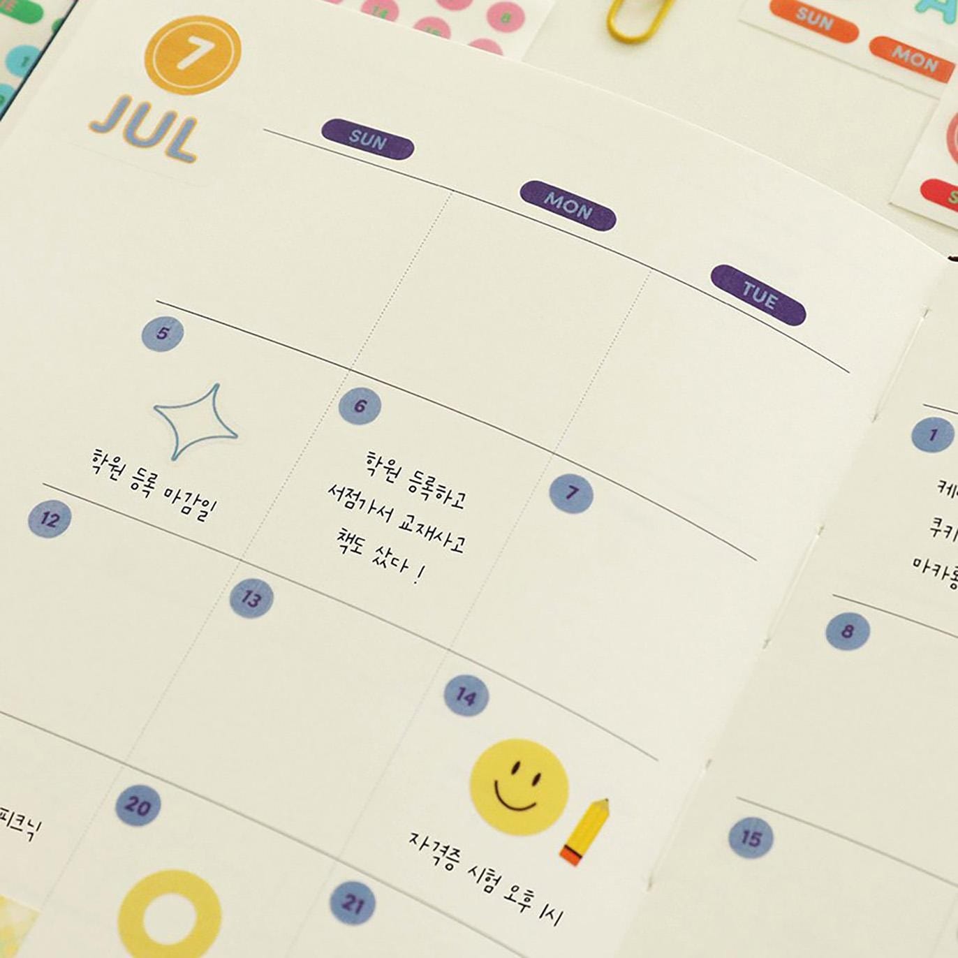 Iconic Stickers Sticker Diary Date
