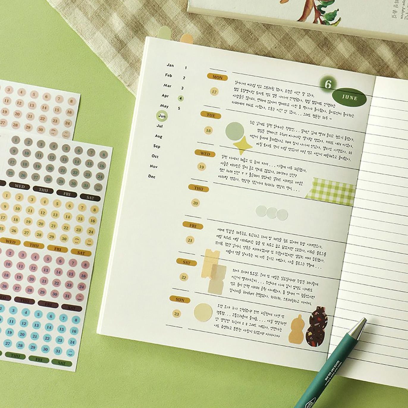 Iconic Stickers Sticker Diary Date