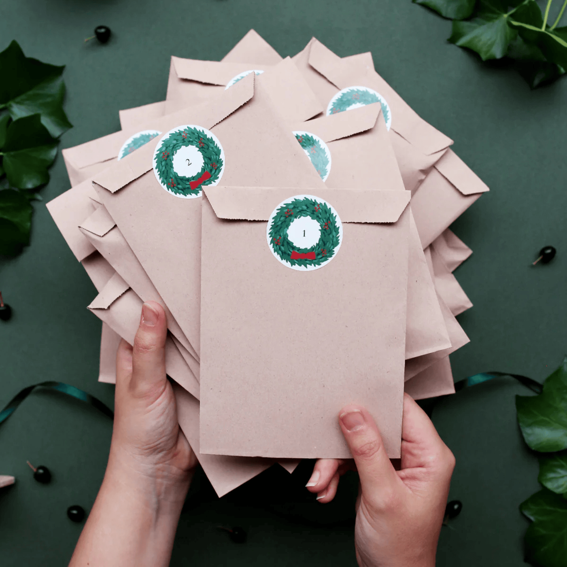 Kartotek Stickers Stickers Christmas Wreaths