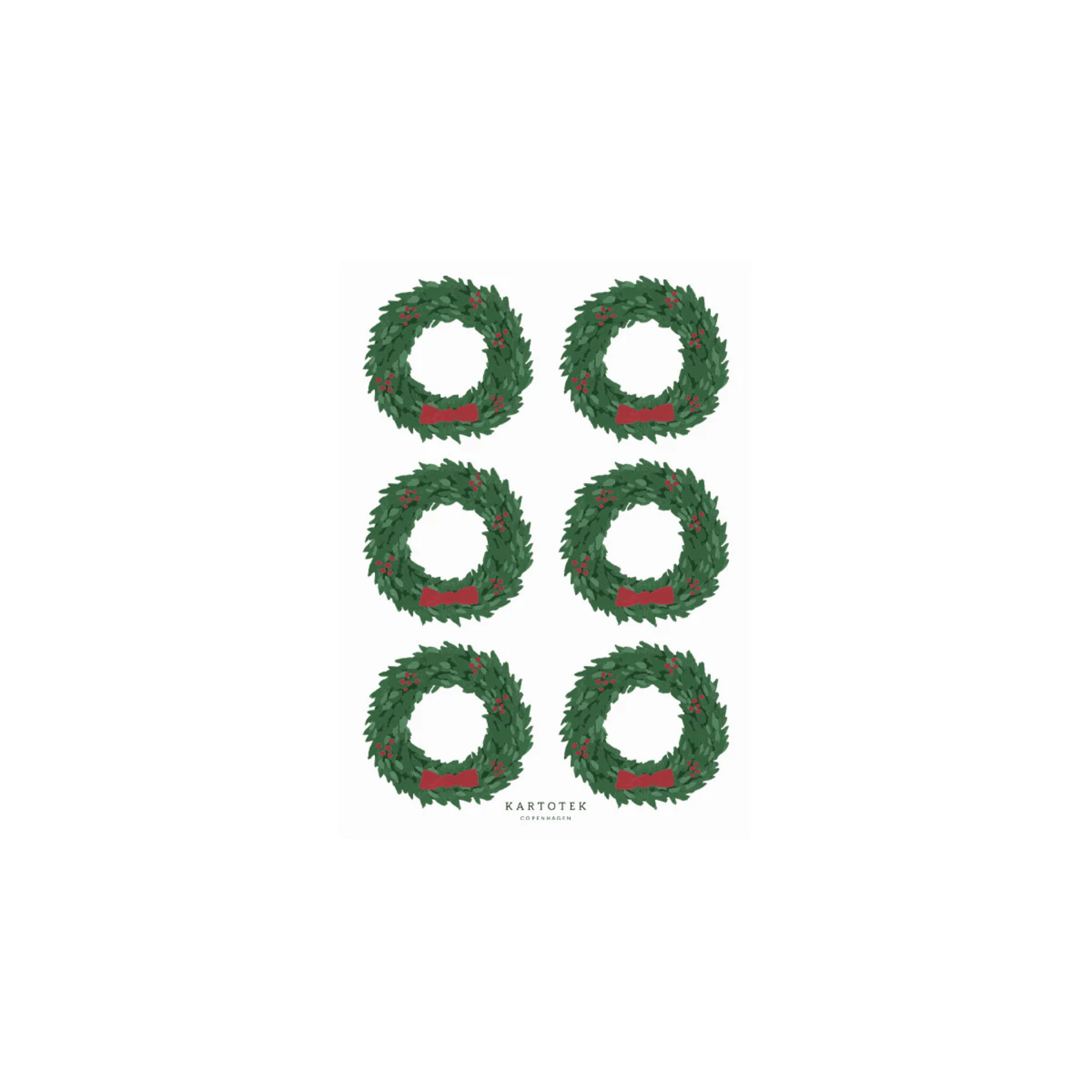 Kartotek Stickers Stickers Christmas Wreaths
