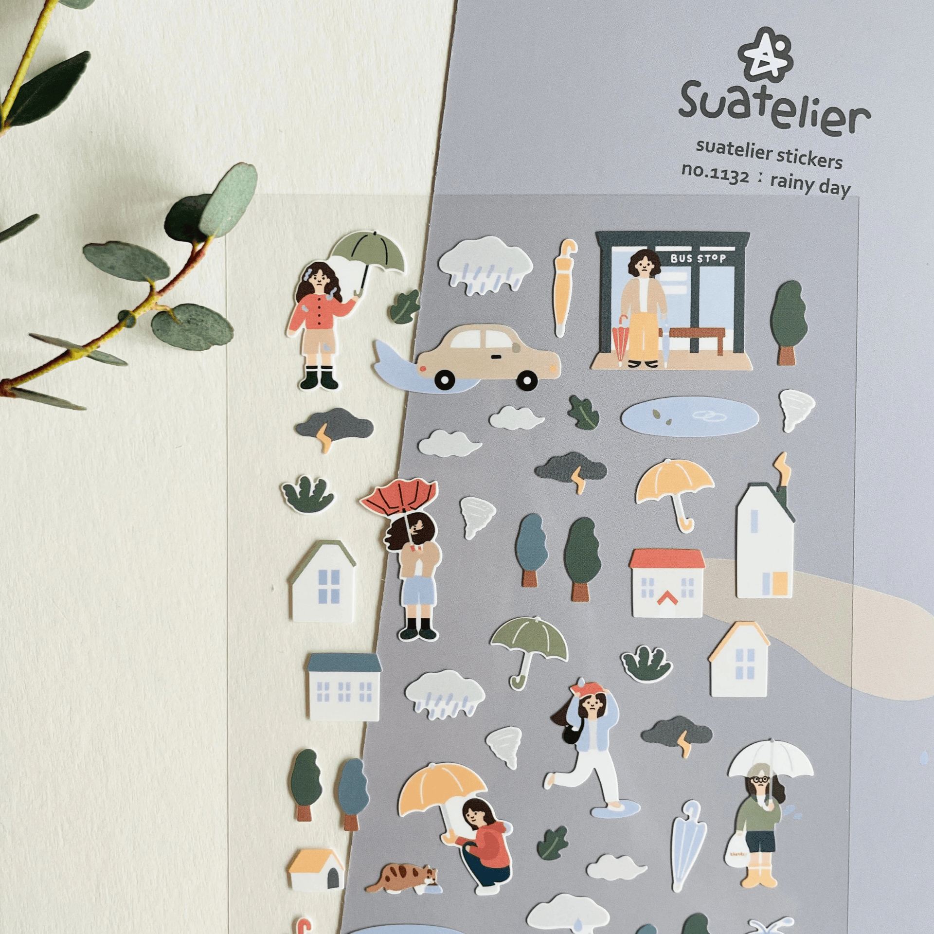 Suatelier Stickers Stickers Daily Deco - Rainy day