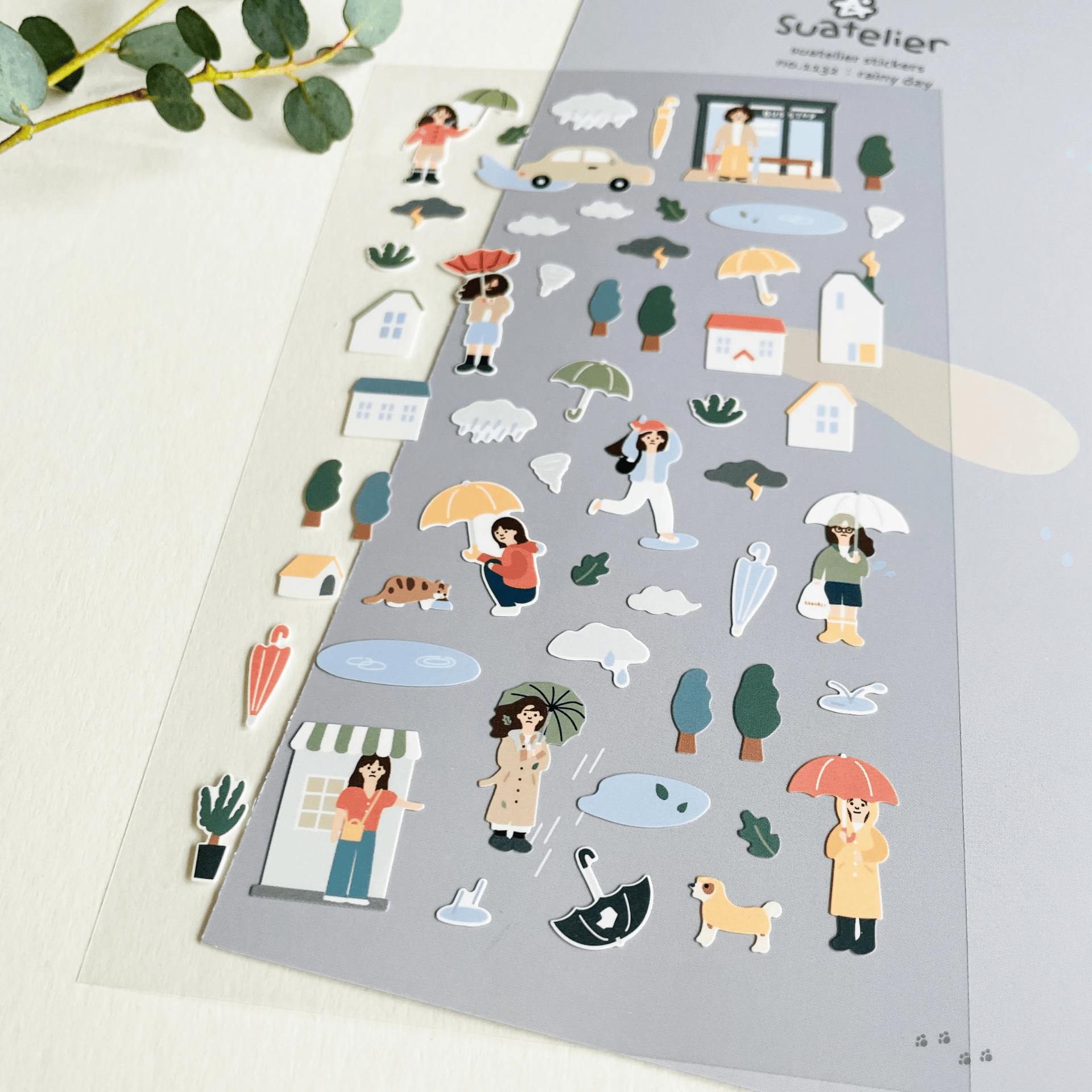 Suatelier Stickers Stickers Daily Deco - Rainy day