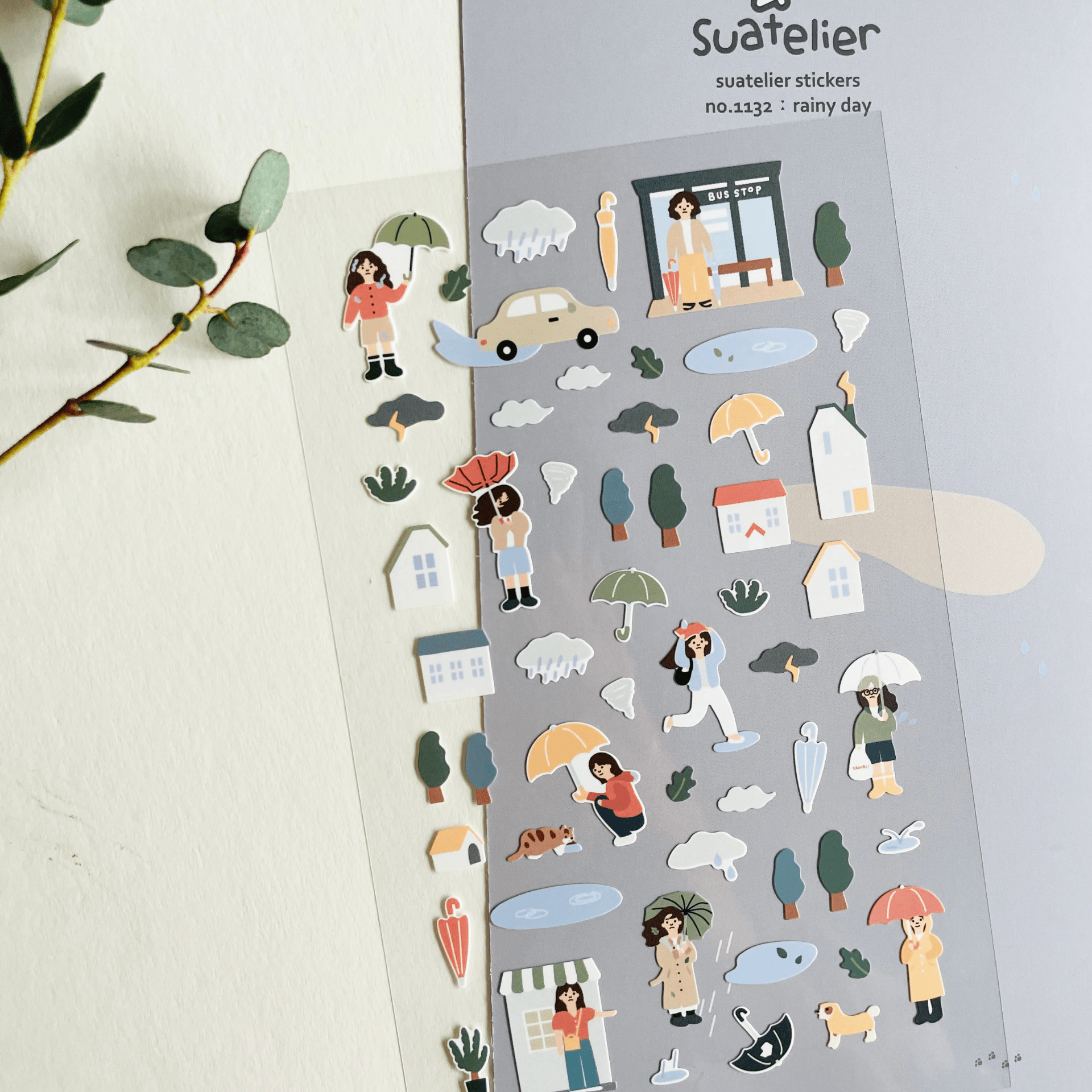 Suatelier Stickers Stickers Daily Deco - Rainy day