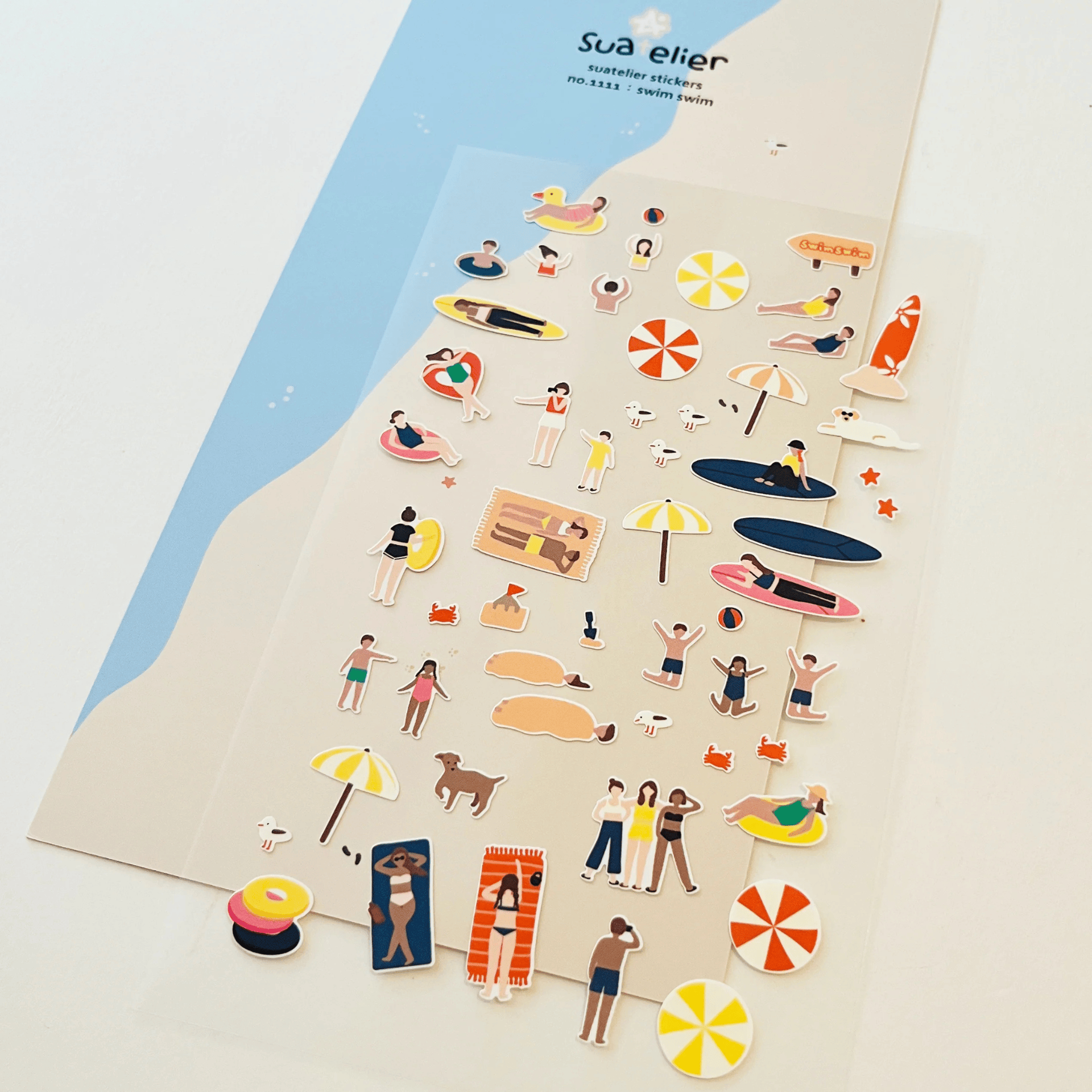 Suatelier Stickers Stickers Daily Deco - Swim Swim