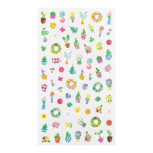 Midori Stickers Stickers Diary Midori Flowers