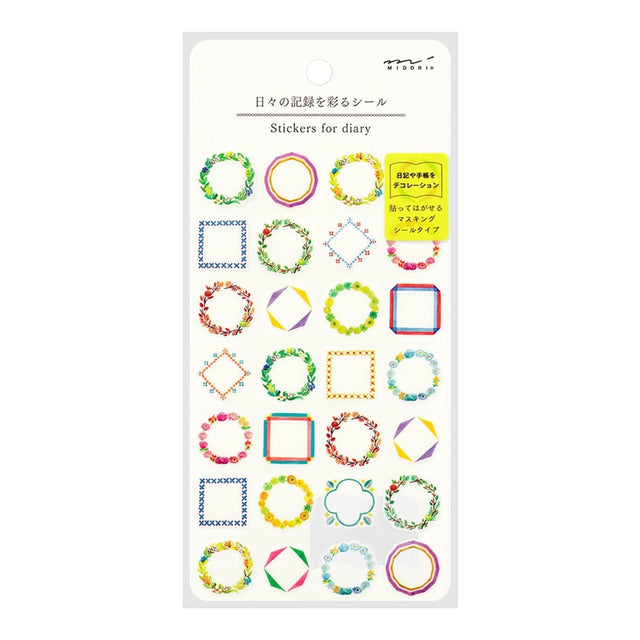 Midori Stickers Stickers Diary Midori Frames