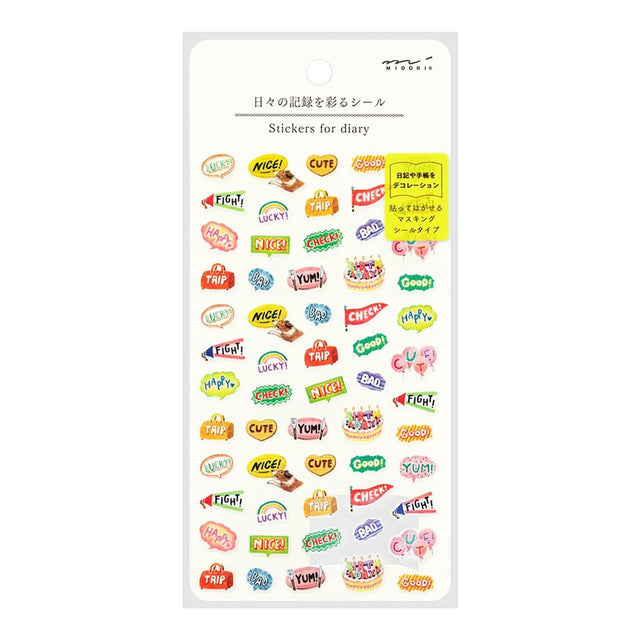 Midori Stickers Stickers Diary Midori Wards