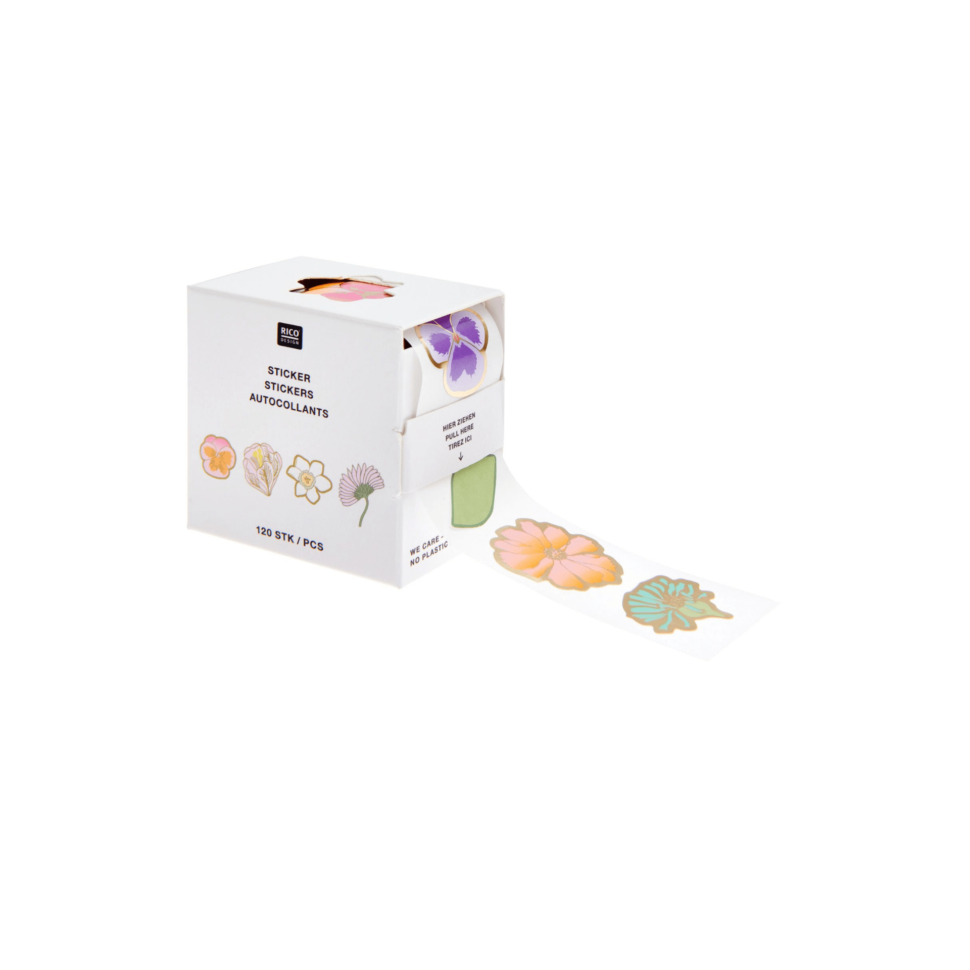 Rico Design Stickers Stickers Flowers Roll