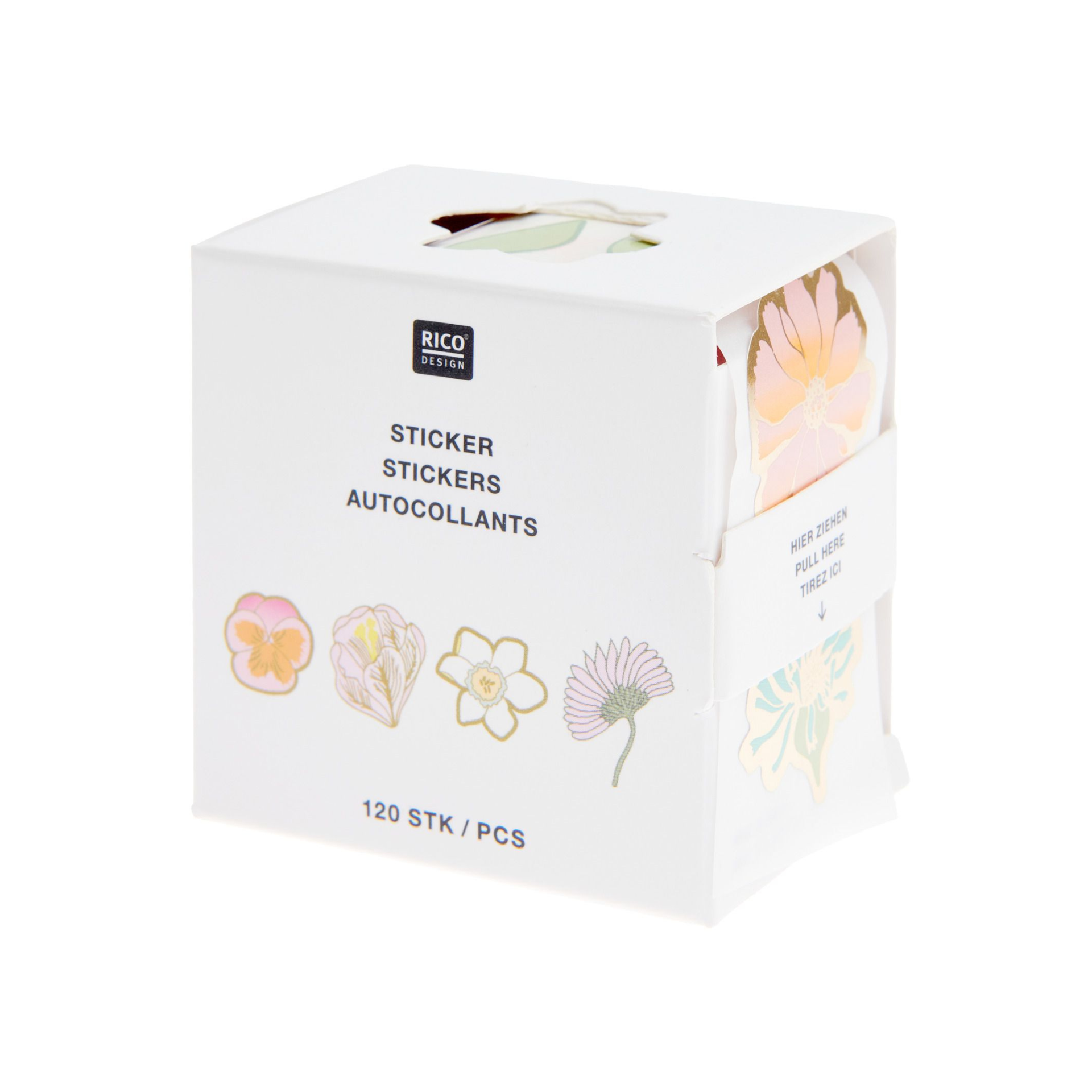 Rico Design Stickers Stickers Flowers Roll