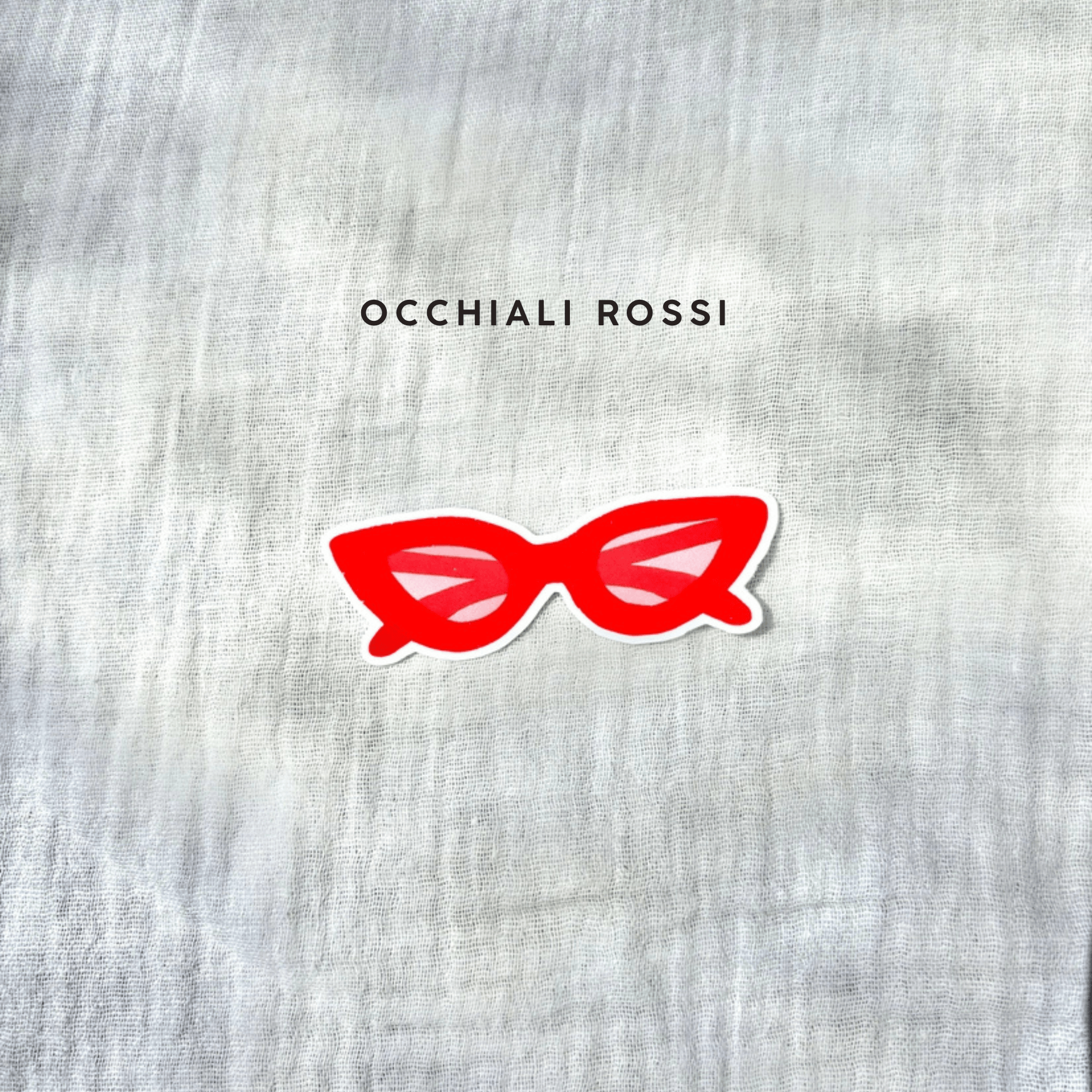 Florence Papeterie Stickers OCCHIALI ROSSI Stickers in vinile Florence - Beach Life