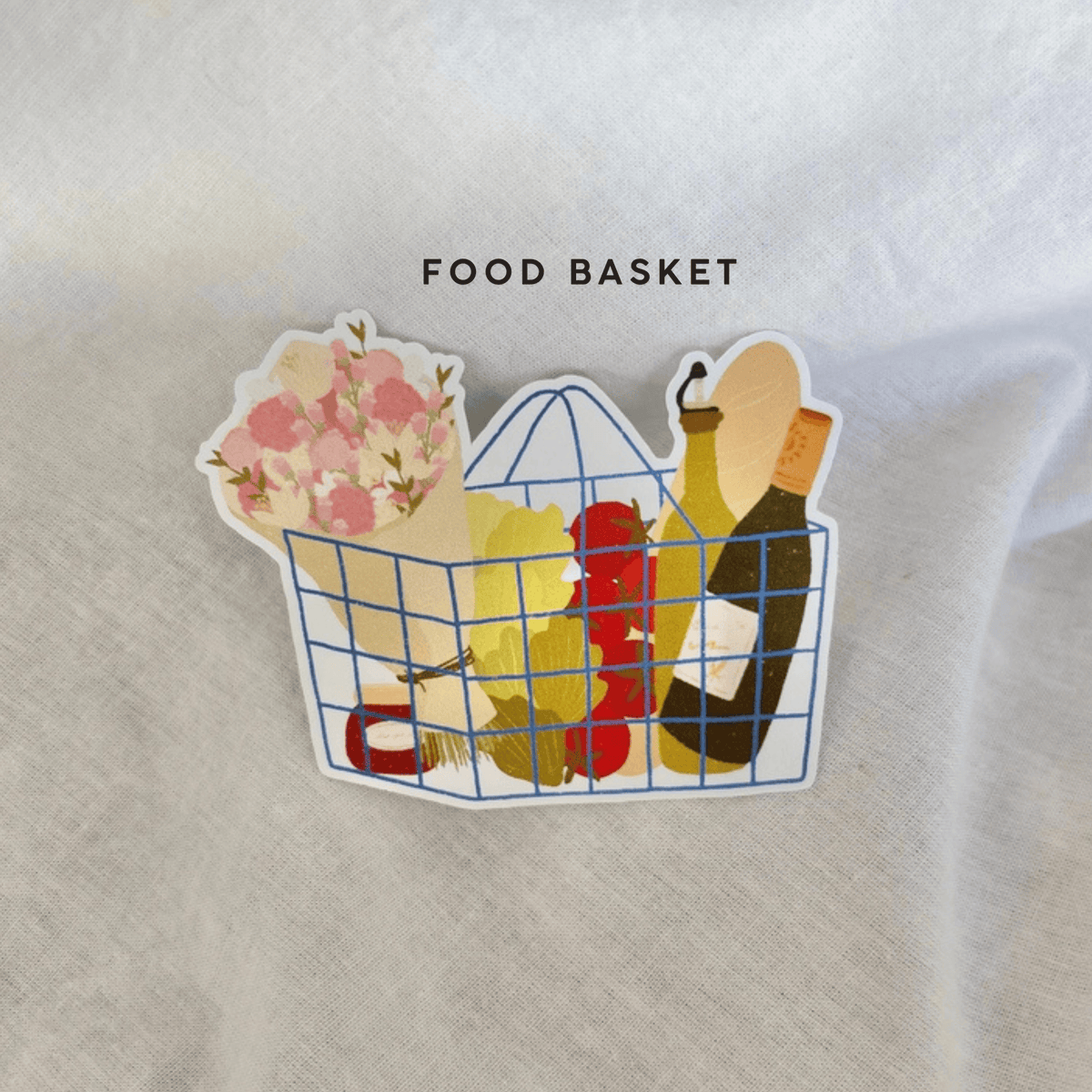 Florence Papeterie Stickers FOOD BASKET Stickers in vinile Florence - Food & Drinks