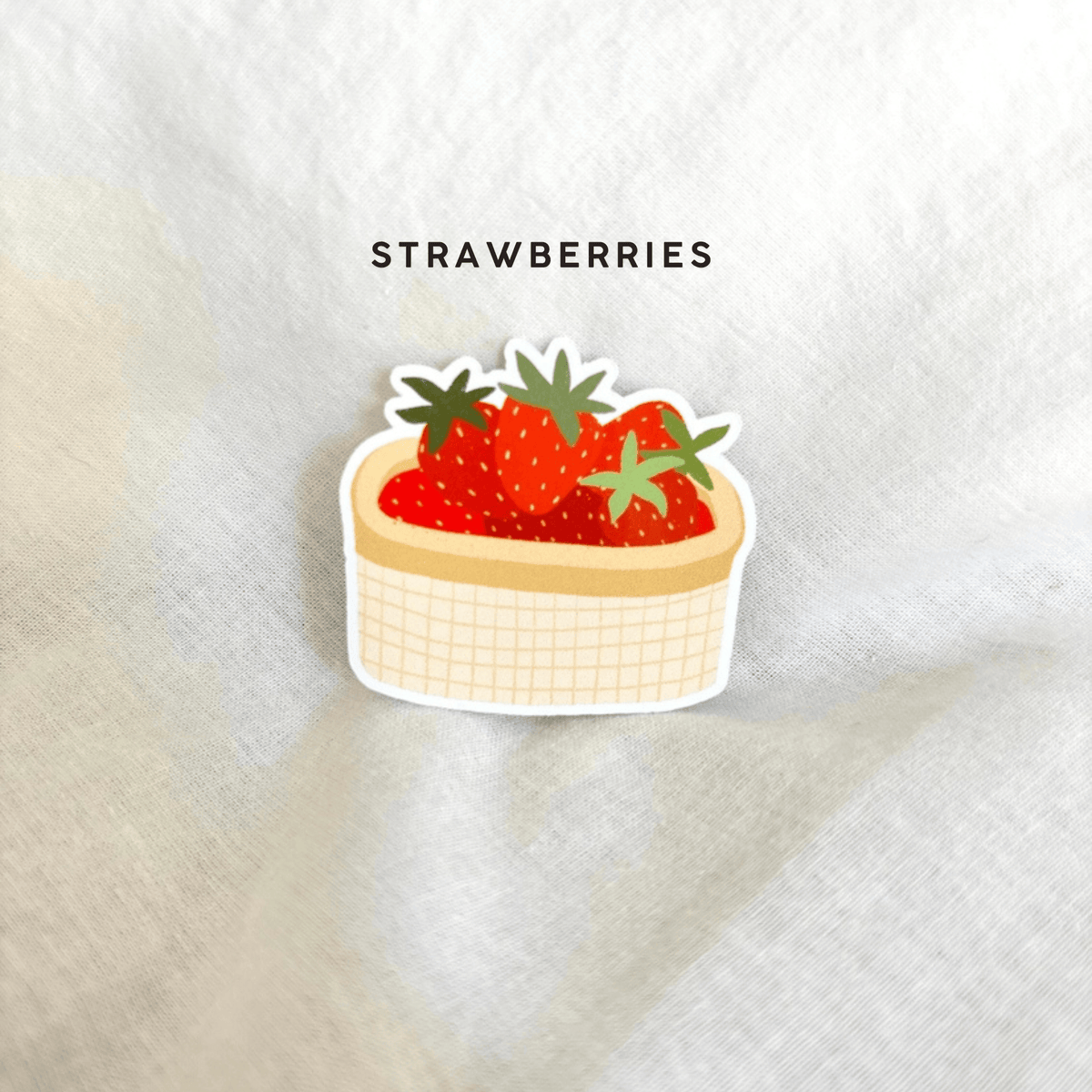 Florence Papeterie Stickers STRAWBERRIES Stickers in vinile Florence - Food & Drinks