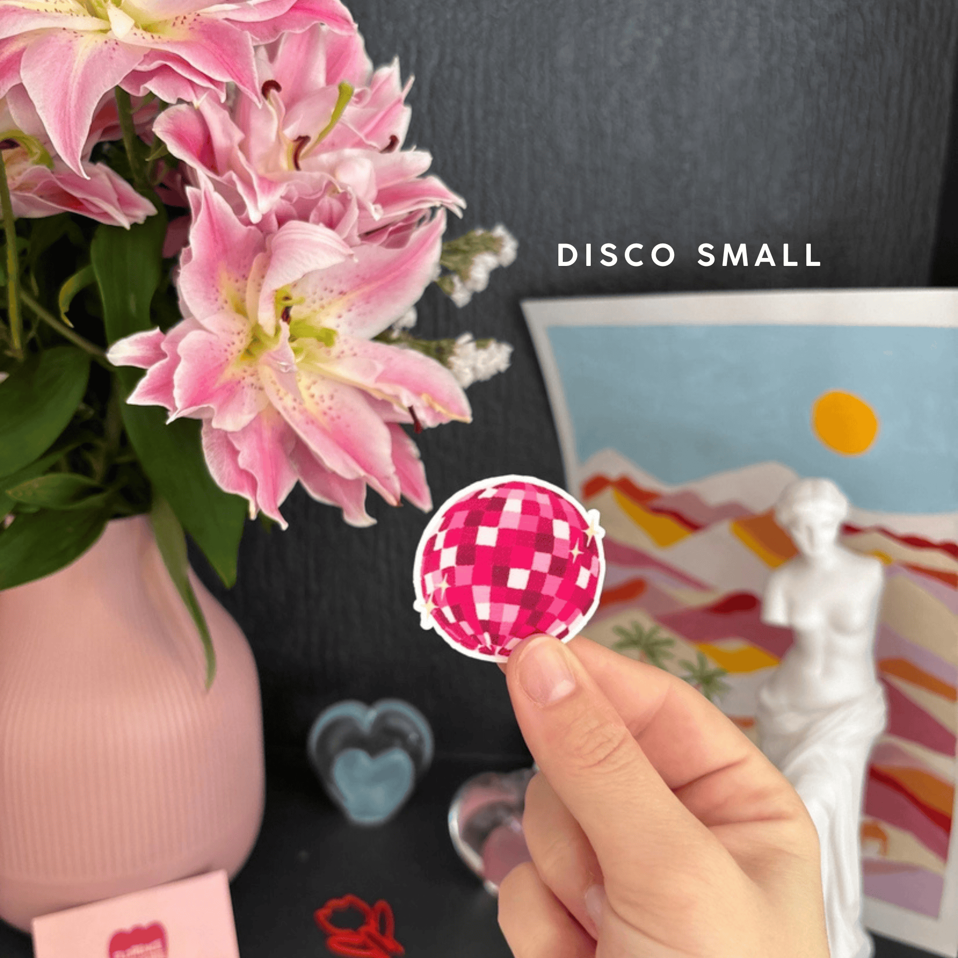 Florence Papeterie Stickers DISCO SMALL Stickers in vinile Florence - GIRLY
