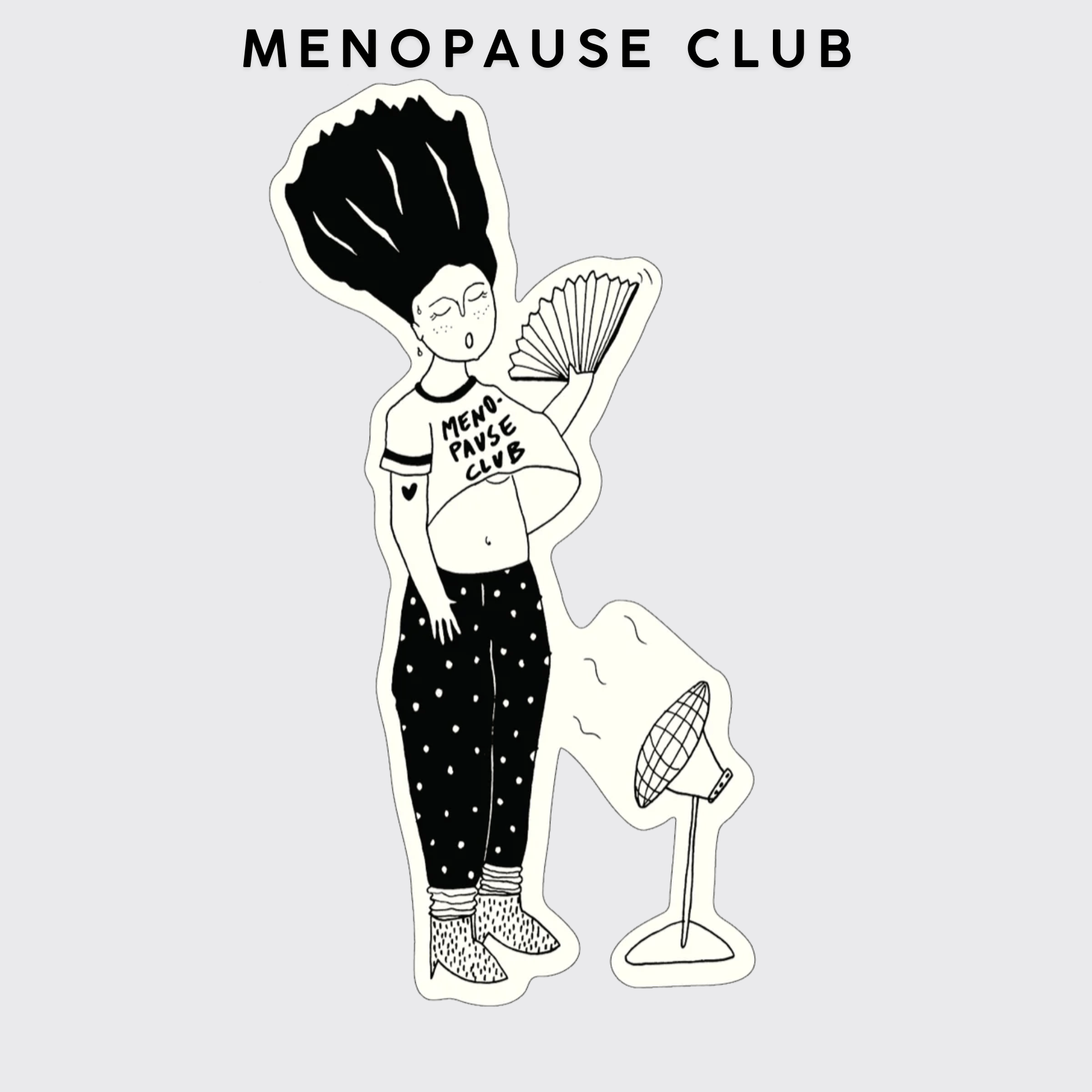 Helen B Stickers MENOPAUSE CLUB Stickers in vinile - Helen B