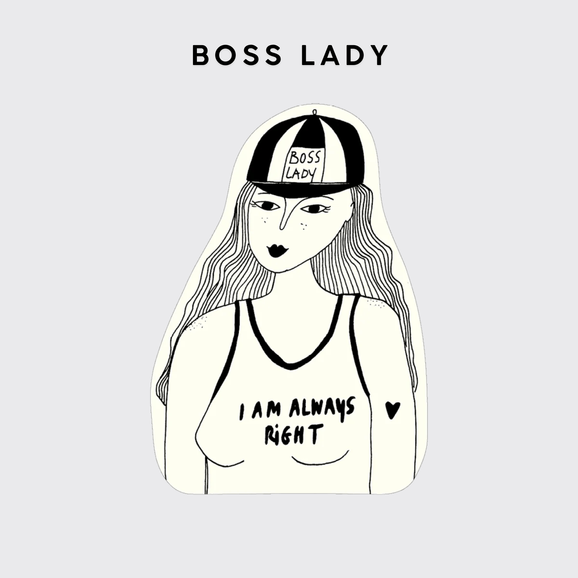 Helen B Stickers BOSS LADY Stickers in vinile - Helen B