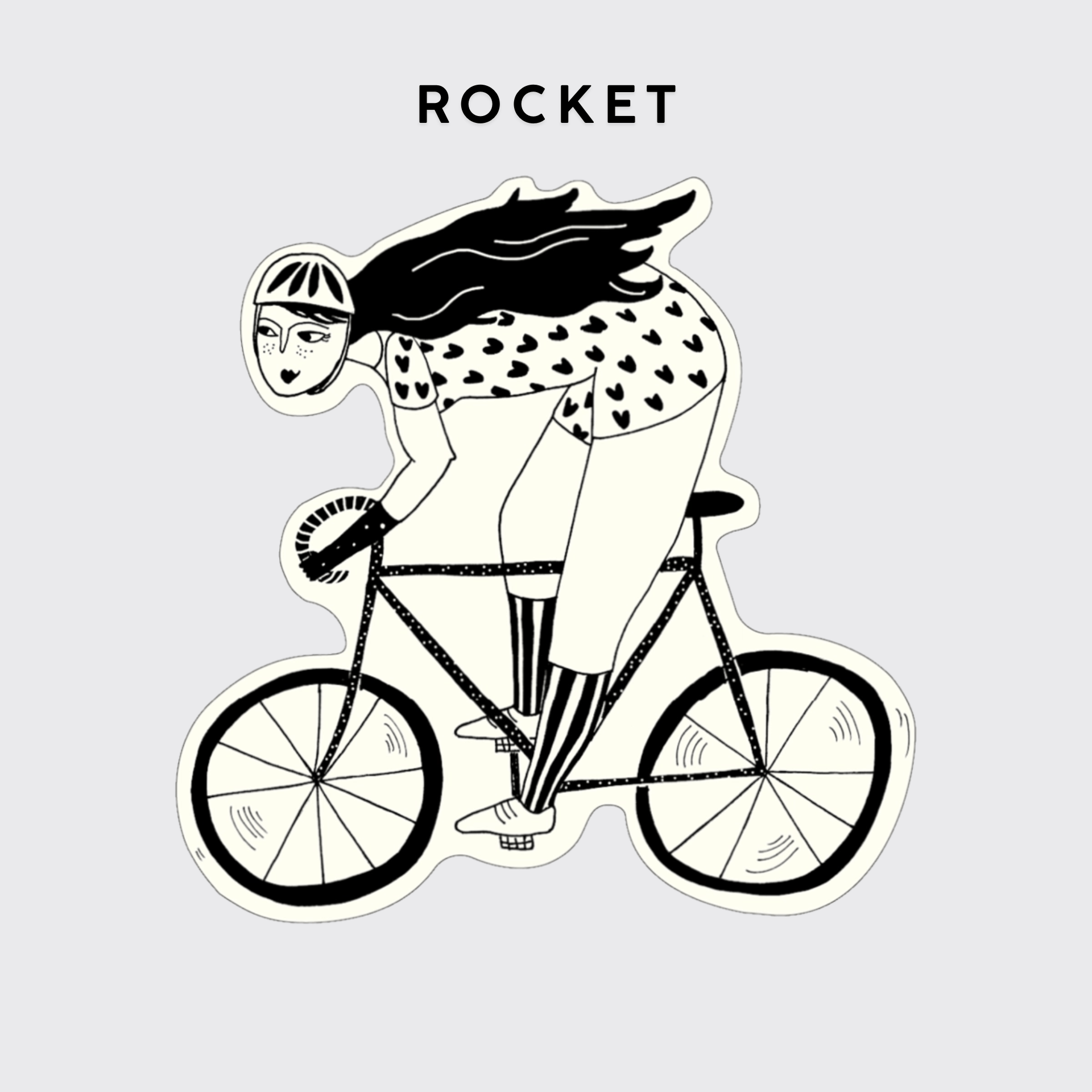 Helen B Stickers ROCKET Stickers in vinile - Helen B