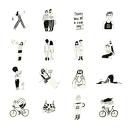 Helen B Stickers Stickers in vinile - Helen B