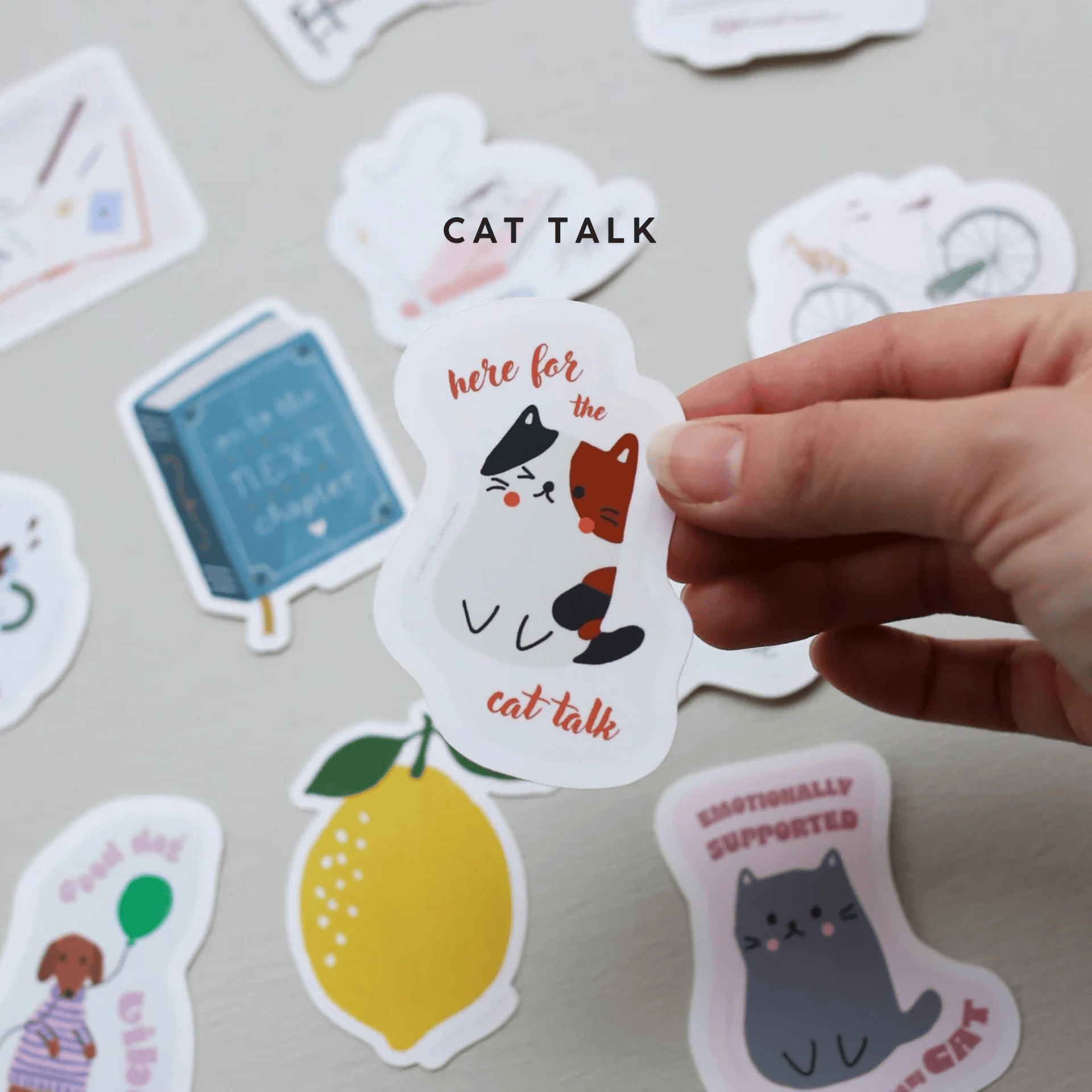 Kartotek Stickers CAT TALK Stickers in vinile - Kartotek