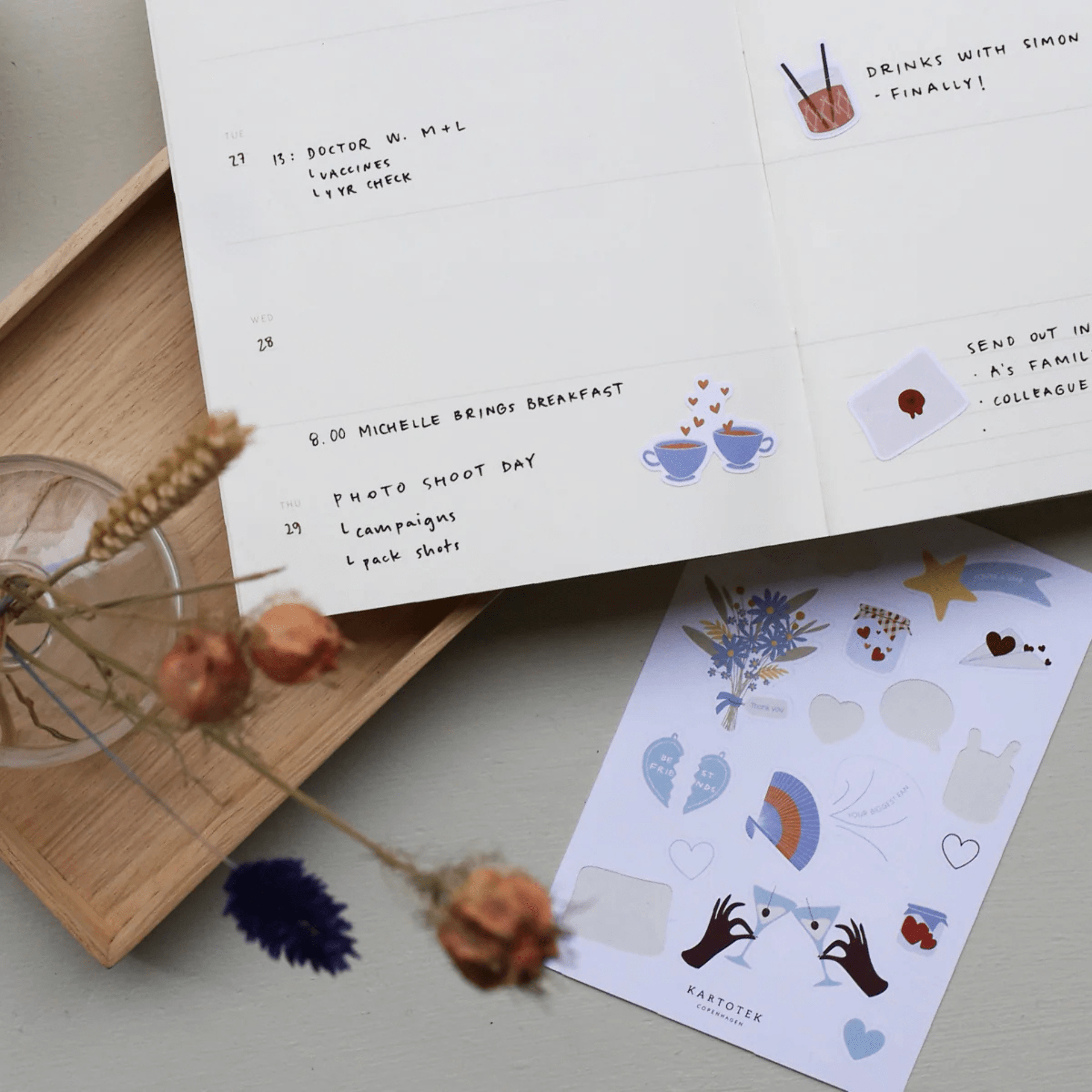 Kartotek Stickers Stickers Love & Friendship