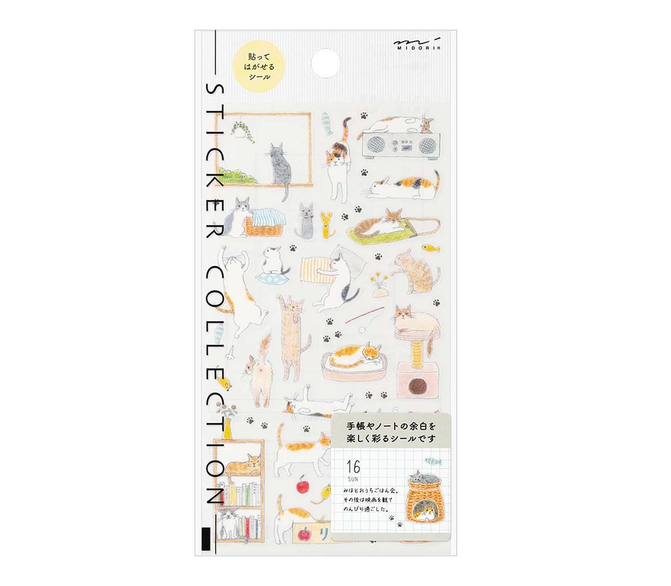 Midori Stickers Stickers Midori Cats Medium
